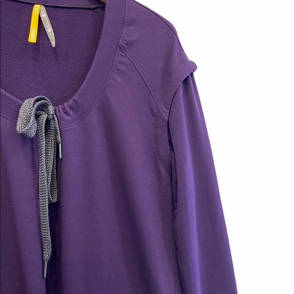 LOLE Scoop neck Purple Fall Winter Long Sleeve Sweater Size Medium EUC - Picture 2 of 7